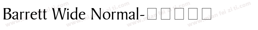 Barrett Wide Normal字体转换